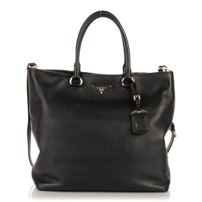 Prada Vitello Daino Tote Nero Black 1 of 8