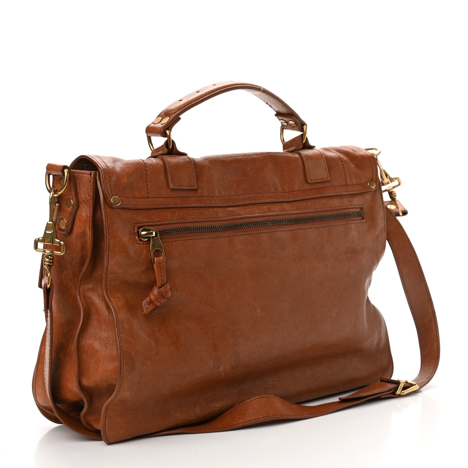 Proenza Schouler Lambskin Large PS1 Satchel Saddle 2 of 16