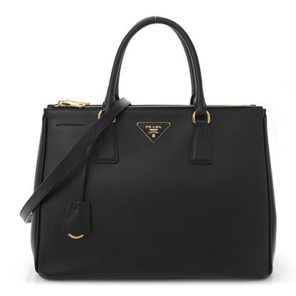 Prada Saffiano Lux Large Galleria Double Zip Tote Black 1 of 9