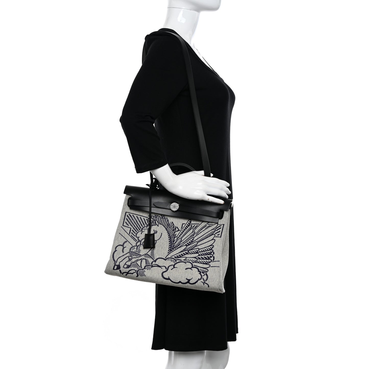 Vache Hunter Toile Pegase Pop Herbag Zip Retourne 31 PM Bleu Indigo