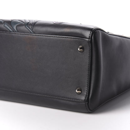 Christian Dior Calfskin Paradise Medium Lady Dior Black 7 of 8
