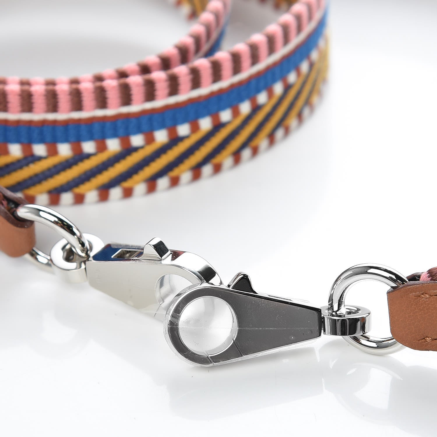 Hermes Toile Swift 25mm Sangle Cavale Shoulder Strap Amber Rose Ete Gold 5 of 6
