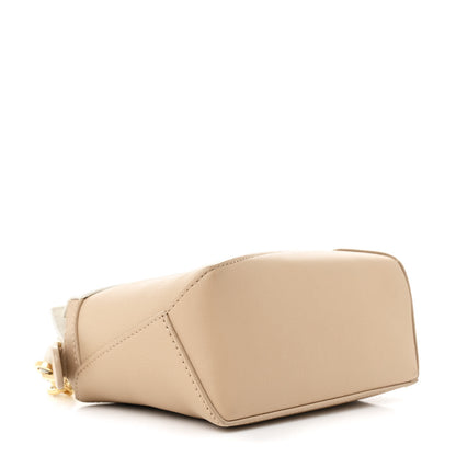 Loewe Calfskin Mini Puzzle Edge Bag Soft White Paper Craft 4 of 11