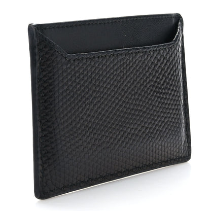 Prada Lizard Card Case Black 3 of 7