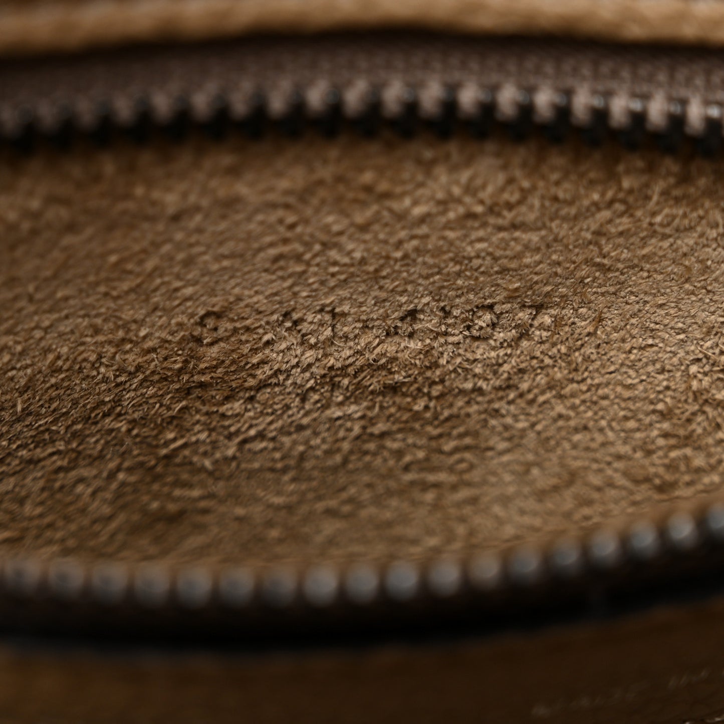 Drummed Calfskin Micro Luggage Dune