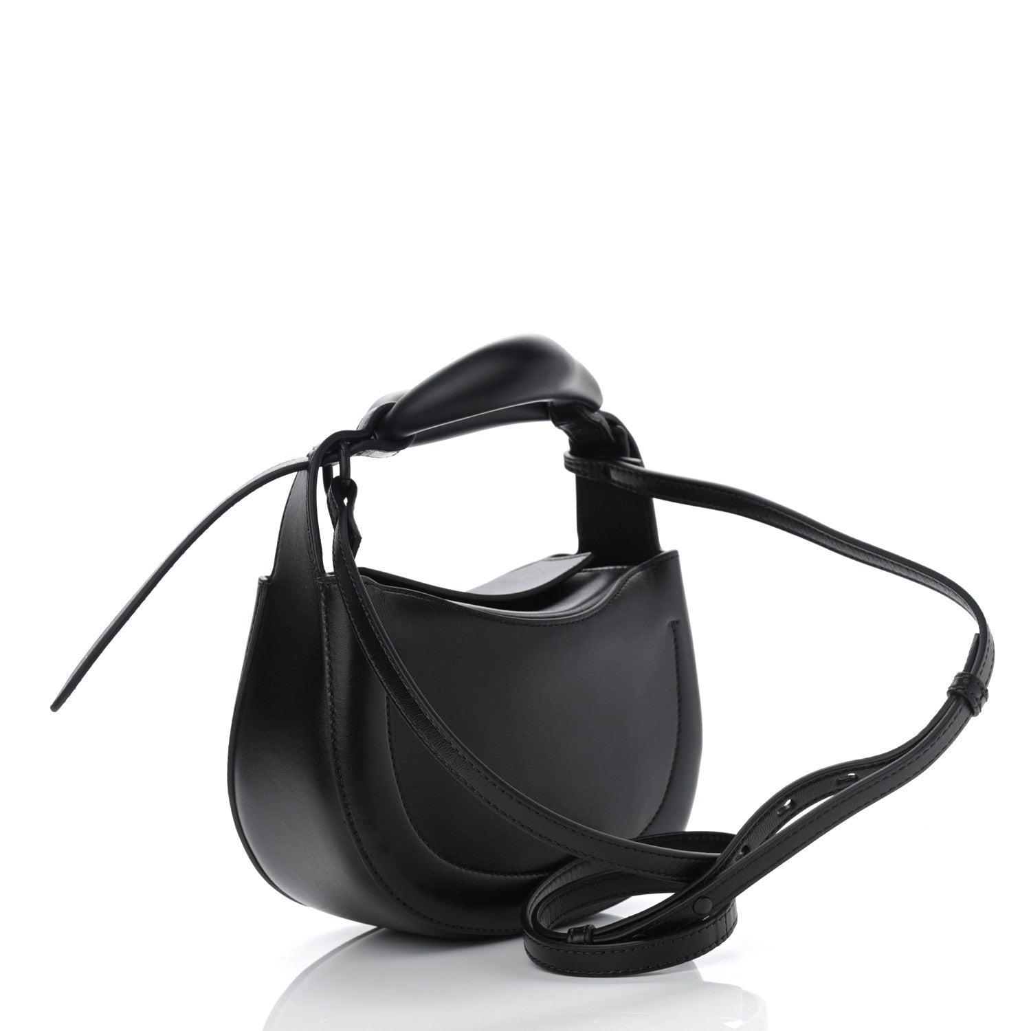 Chloe Small Grain Calfskin Kiss Bag Black 3 of 9
