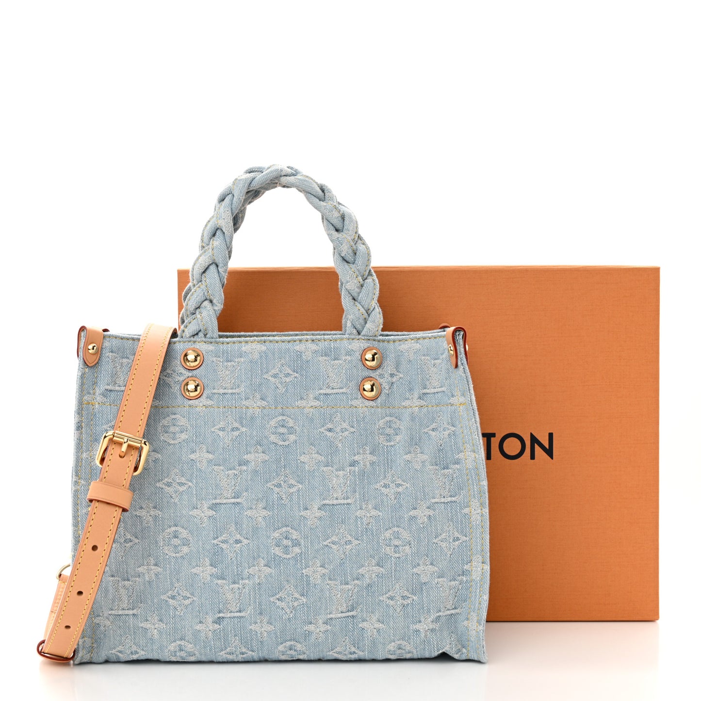 Monogram Washed Denim Let Go PM Sky Blue
