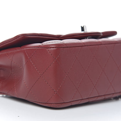Chanel Lambskin Quilted Mini Rectangular Flap Red 8 of 12