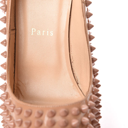 Christian Louboutin Patent Alti Spikes 140 Pumps 38 Nude 14 of 26