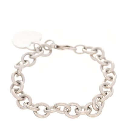 Tiffany Sterling Silver Heart Tag Charm Bracelet 3 of 5