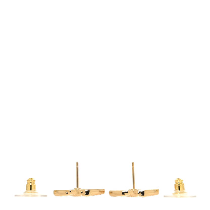 Chanel Crystal CC Earrings Gold 3 of 5