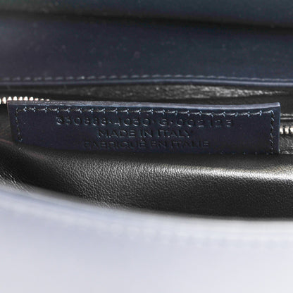 Balenciaga Calfskin Le Dix M Cartable Shoulder Bag Bleu Nuit 7 of 8