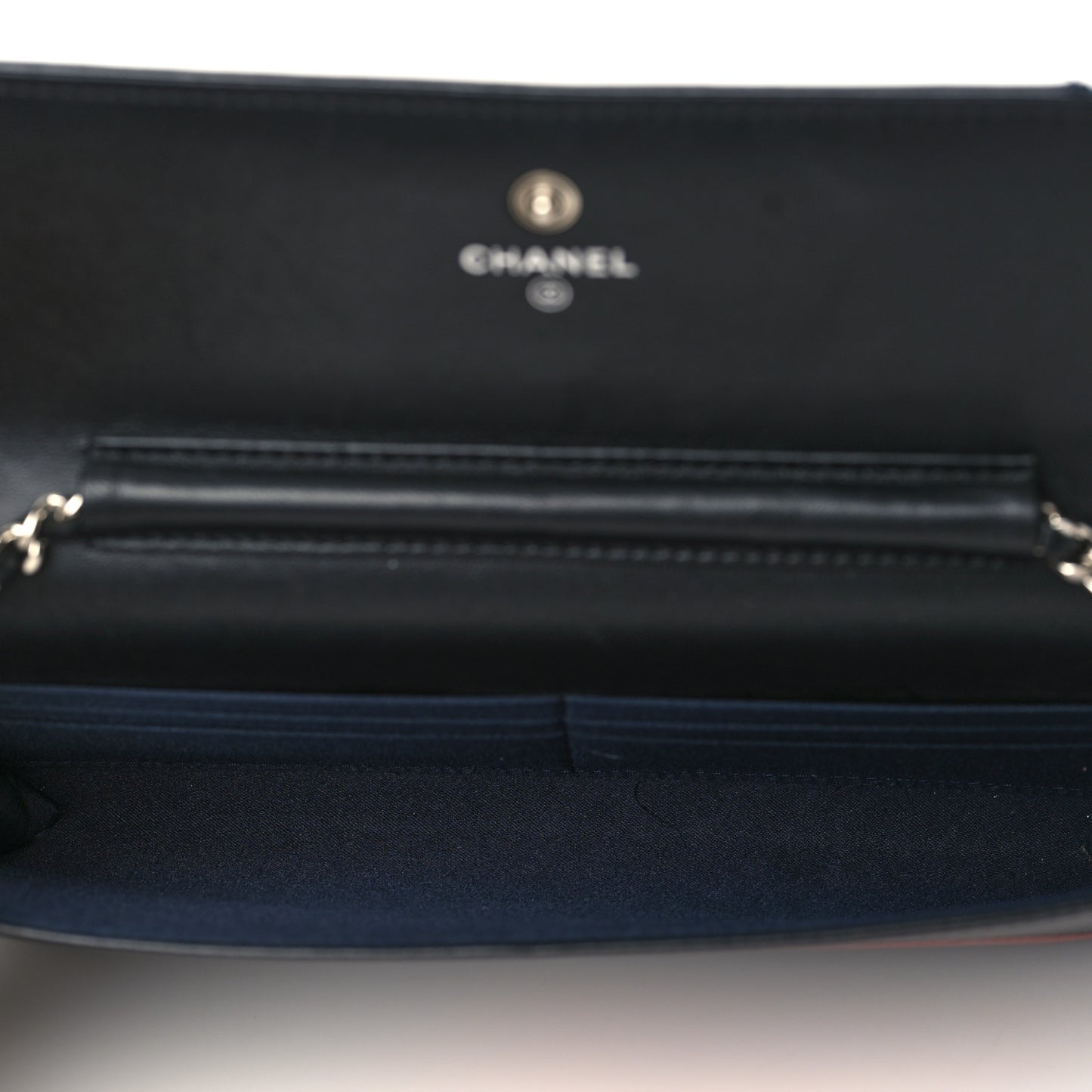 Lambskin Airlines Wallet On Chain WOC Blue Black Red