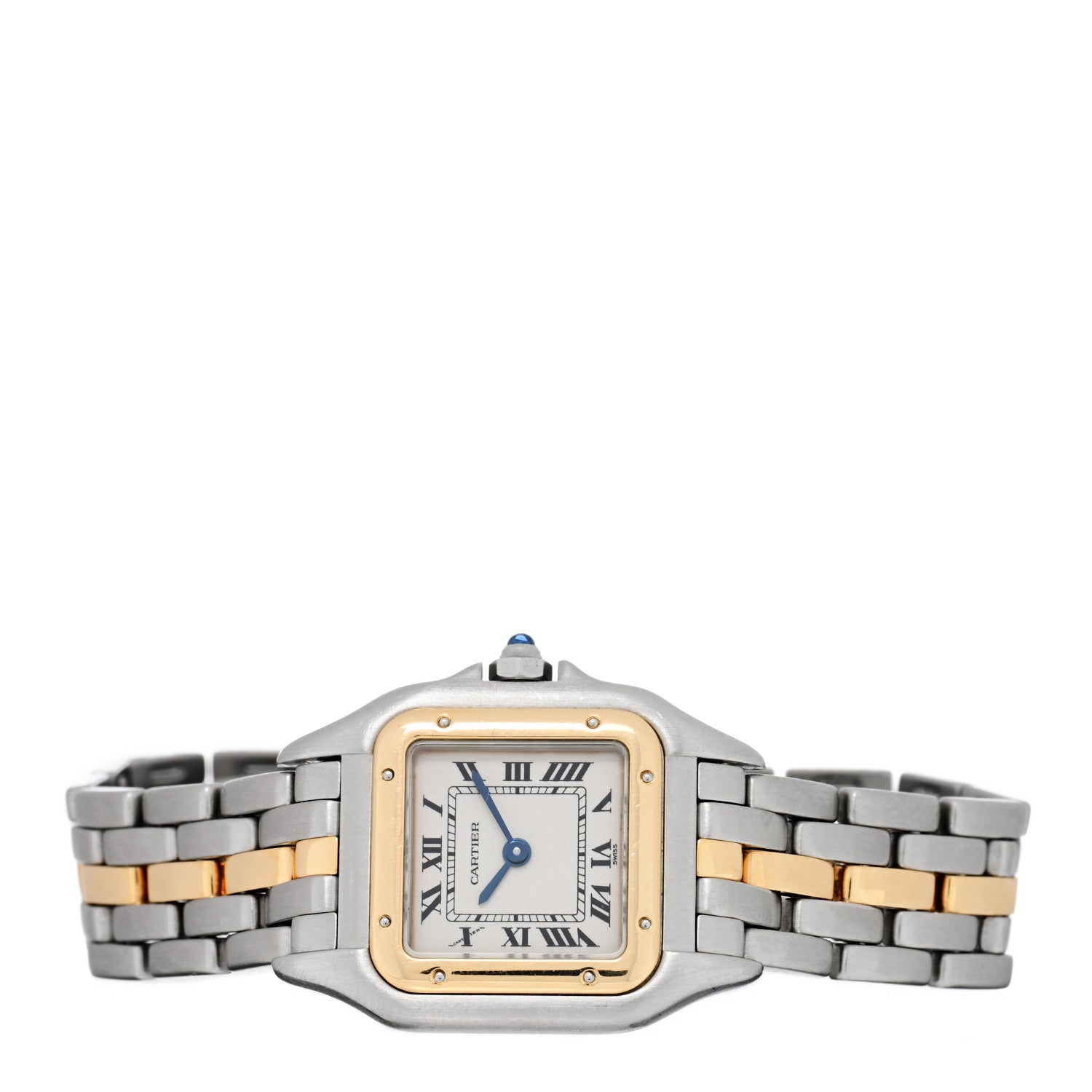 Cartier Stainless Steel 18K Yellow Gold 22mm Panthere Quartz Watch 2 of 5
