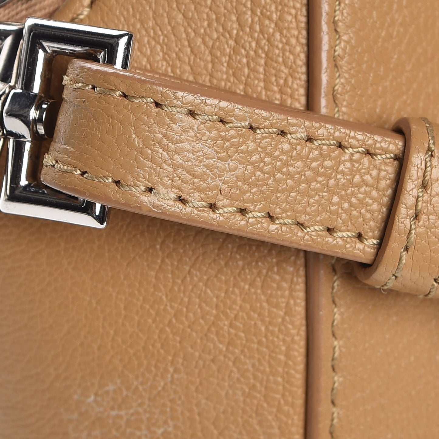 Sugar Goatskin Mini Antigona Light Beige