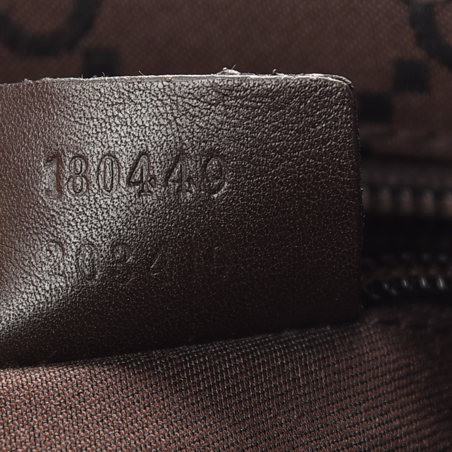 Gucci Nylon Monogram Calfskin Large Tote Bag Brown 6 of 8