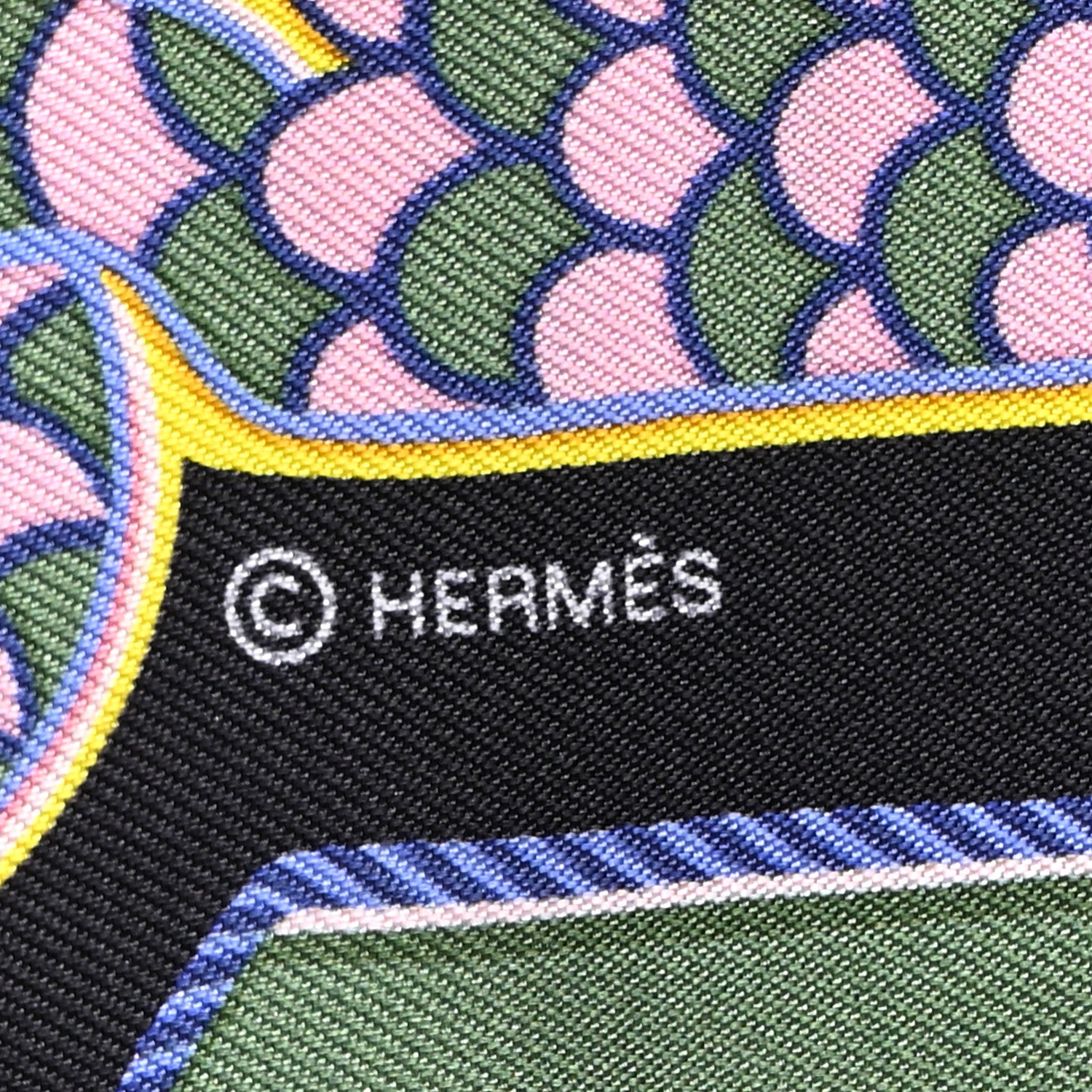 Hermes Silk Epaulettes De Gala Twilly Black Multicolor 4 of 5