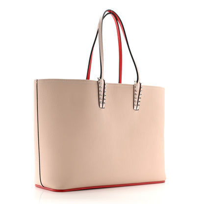 Christian Louboutin Calfskin Spikes East West Cabata Tote Ballerina 4 of 11