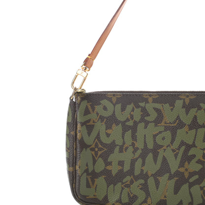 Louis Vuitton Monogram Graffiti Pochette Accessories Kaki 8 of 12