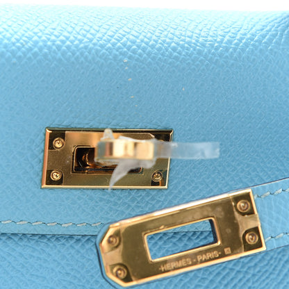 Hermes Epsom Mini Kelly Sellier 20 Bleu Du Nord 9 of 9