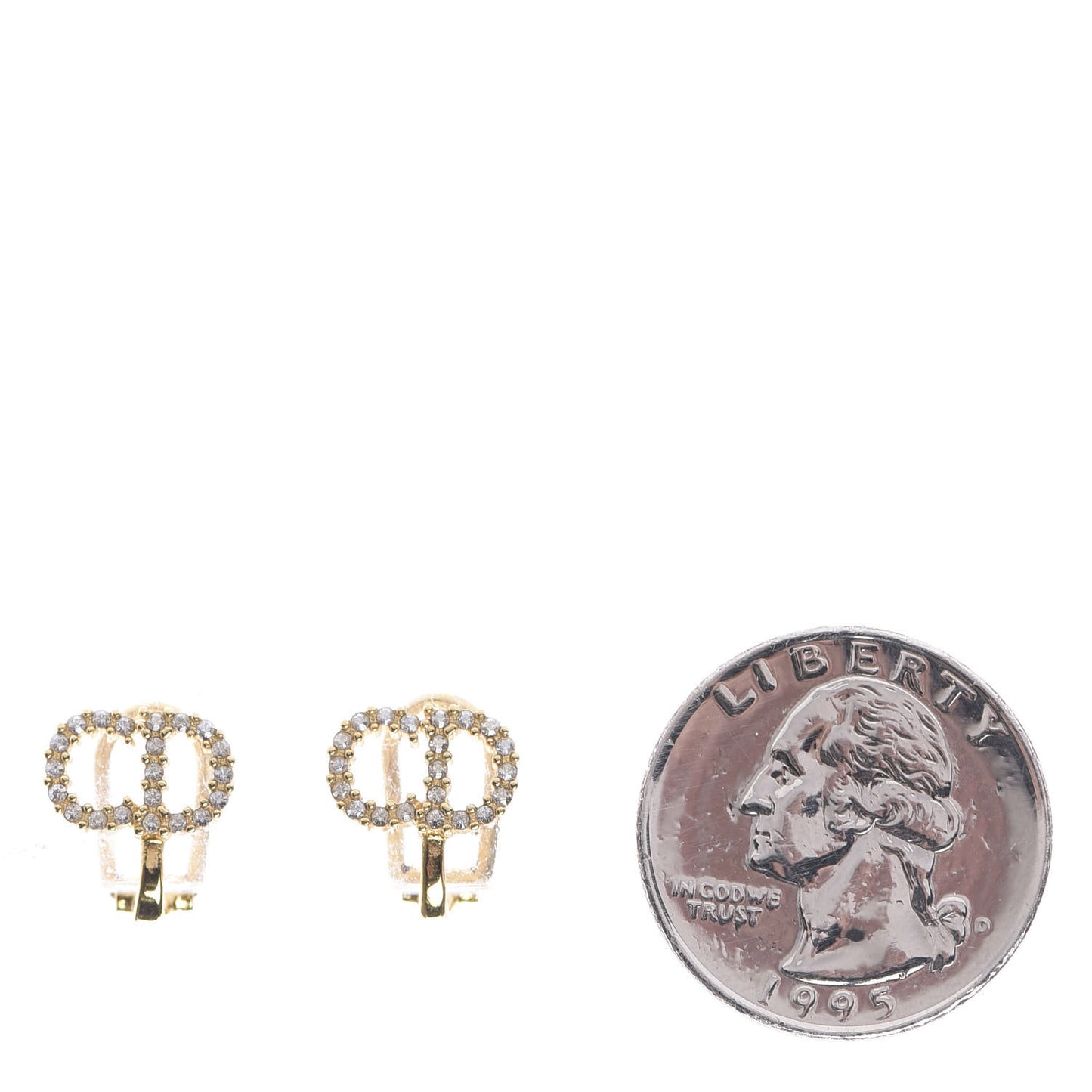 Crystal Clair D Lune Clip On Earrings Gold