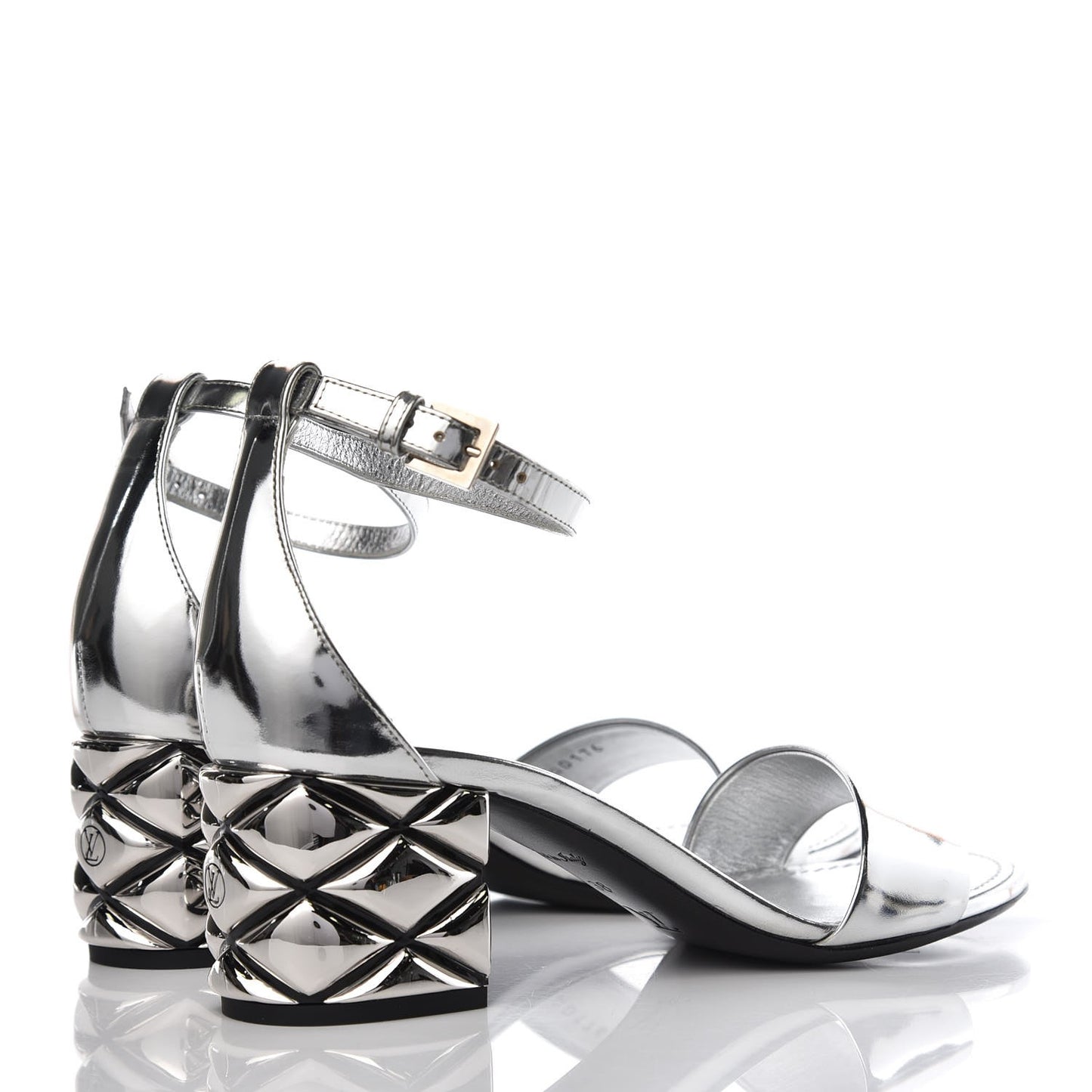 Calfskin Silver Light Sandal 38 Argent