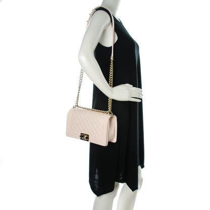 Chanel Lambskin Quilted Medium Boy Flap Light Pink 2 of 8