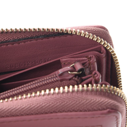 Gucci Monogram Margaux Calfskin Sukey Zip Around Wallet Beige Ebony Vintage Rose 7 of 11