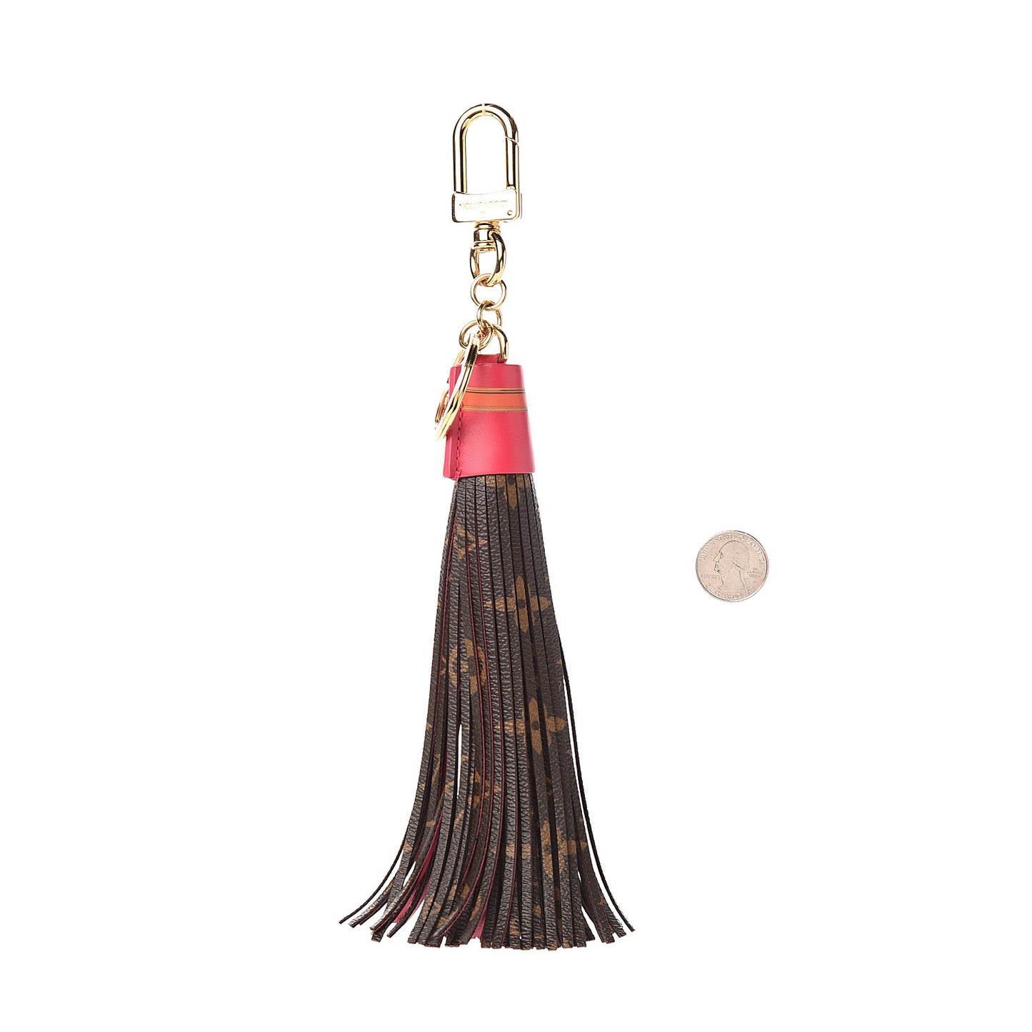 Monogram Summer Trunk Tassel Bag Charm Key Holder