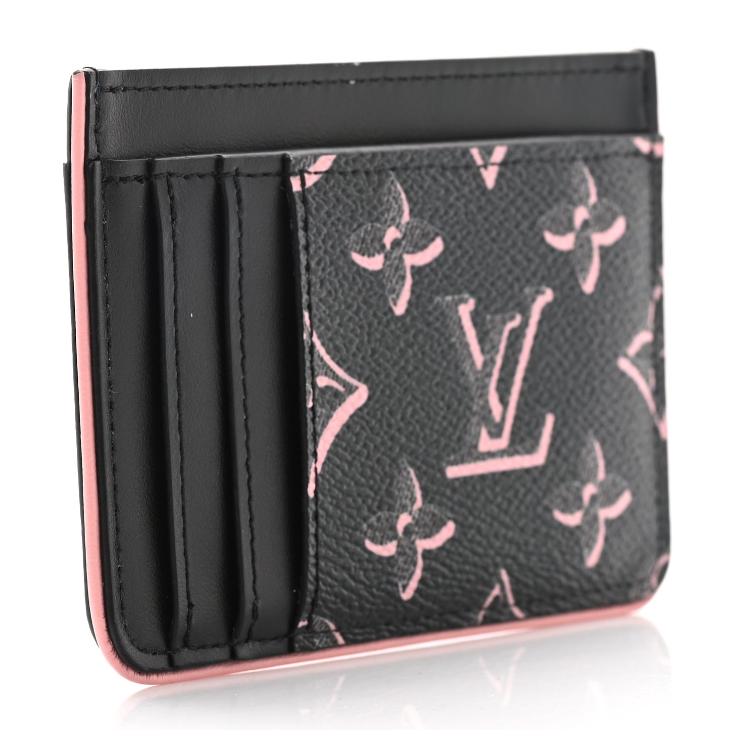 Monogram Fall for You LV Side-Up Card Holder Black