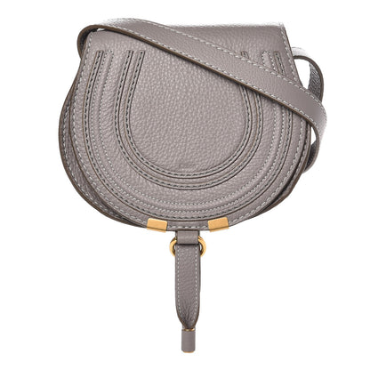 Chloe Calfskin Mini Marcie Round Crossbody Bag Cashmere Grey 1 of 7