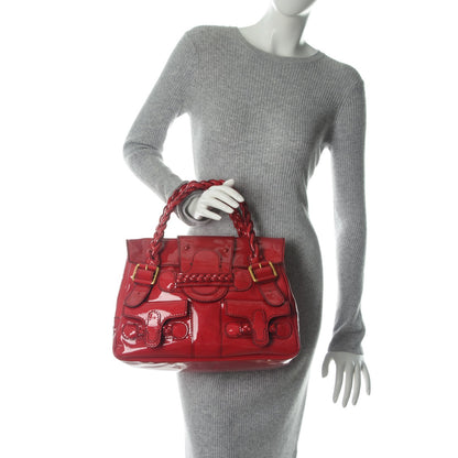 Valentino Garavani Patent Large Histoire Red 2 of 8