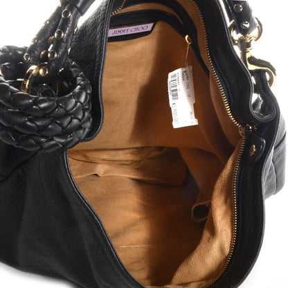 Jimmy Choo Leather Sky Hobo Black 6 of 7