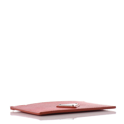 Prada Saffiano Triangle Metal Card Case Arancio Fluo 3 of 6