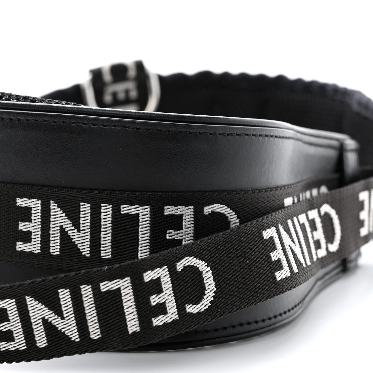 Celine Mesh Ava Trekking Shoulder Bag Black 10 of 12