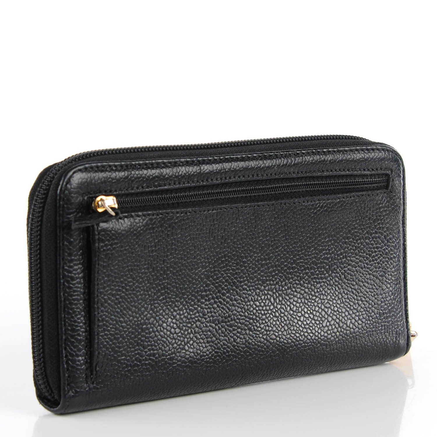 Chanel Caviar Large Timeless CC Zip Around Wallet Black 3 of 8