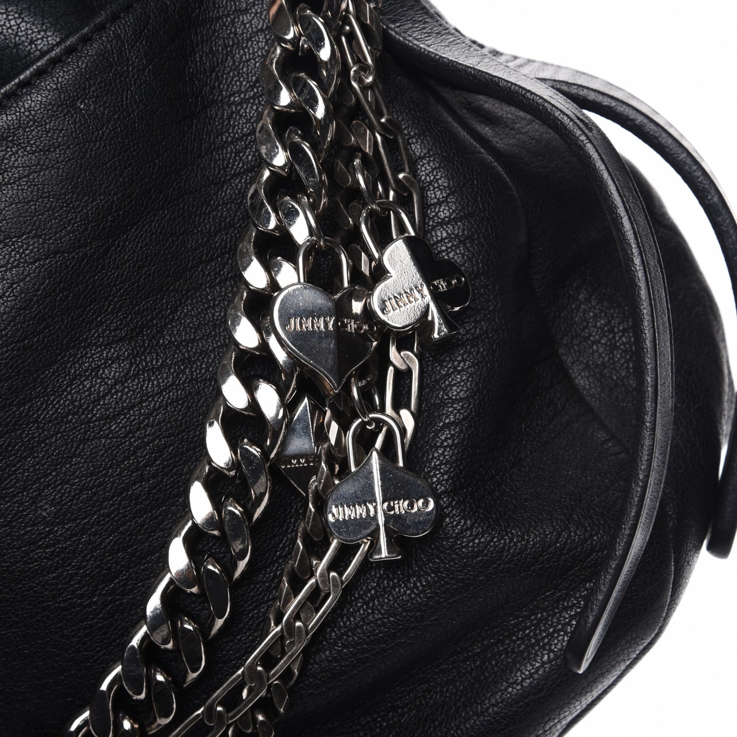 Lambskin Small Biker Hobo Black