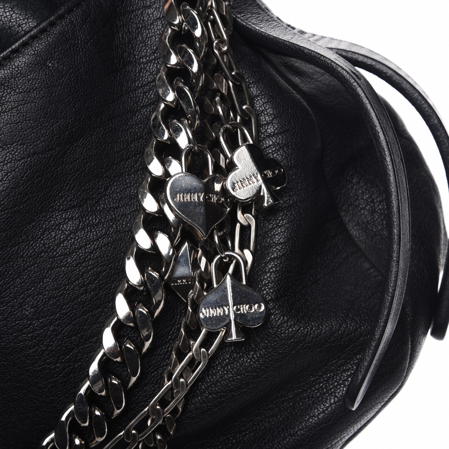 Jimmy Choo Lambskin Small Biker Hobo Black 9 of 9