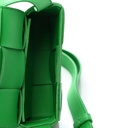 Bottega Veneta Lambskin Maxi Intrecciato Extra Mini Cassette Crossbody Bag Parakeet 4 of 4