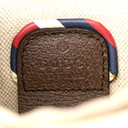 Gucci Soft GG Supreme Monogram Courrier Web Double Buckle Backpack Beige New Acero 6 of 14