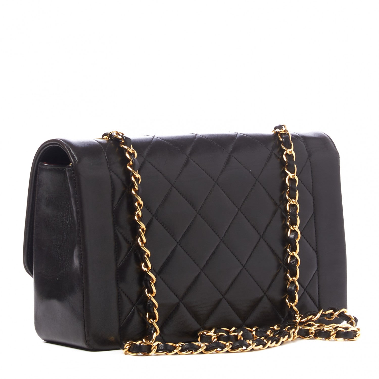 Chanel Lambskin Quilted Medium Single Flap Black 3 of 10