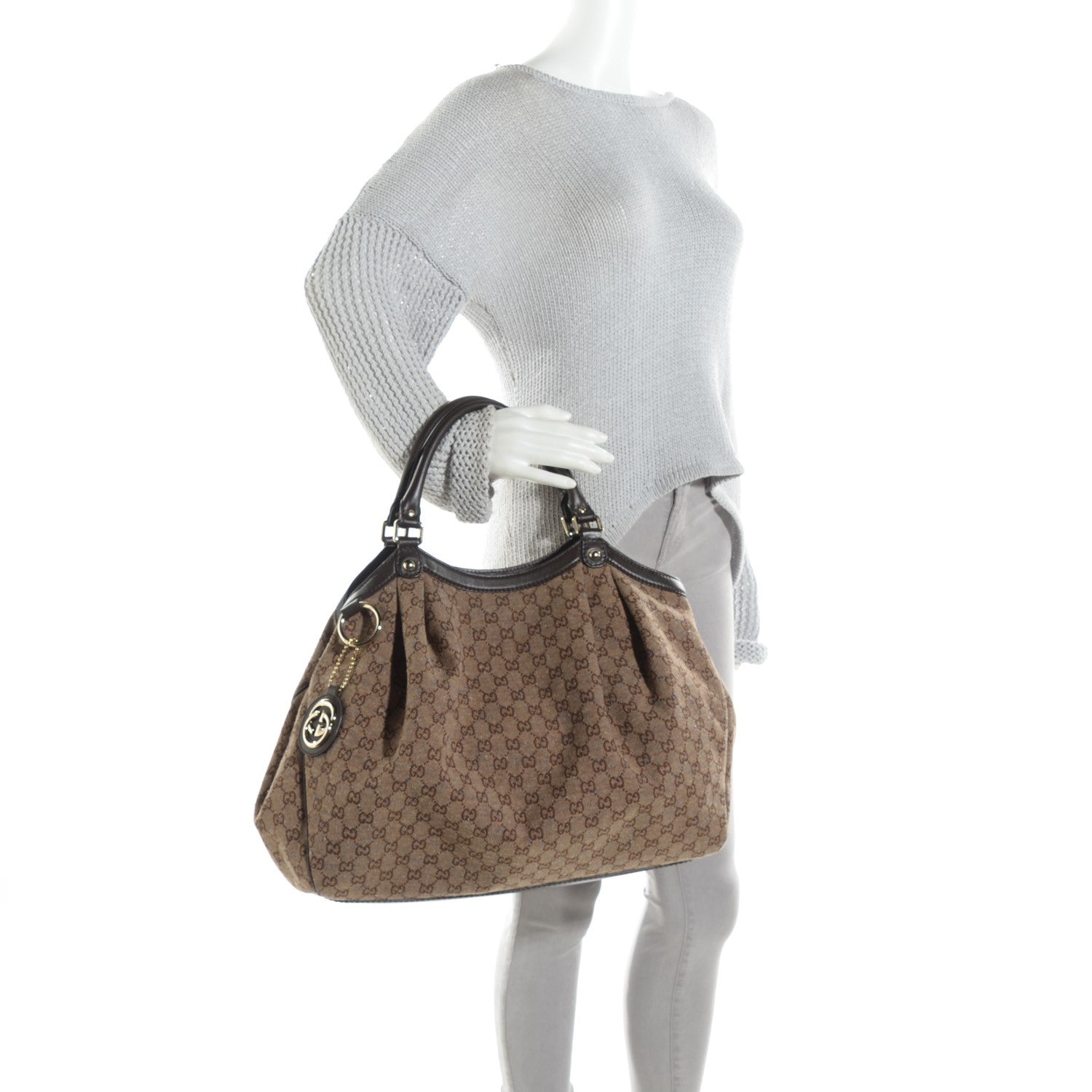 Gucci Monogram Large Sukey Tote Brown 2 of 7