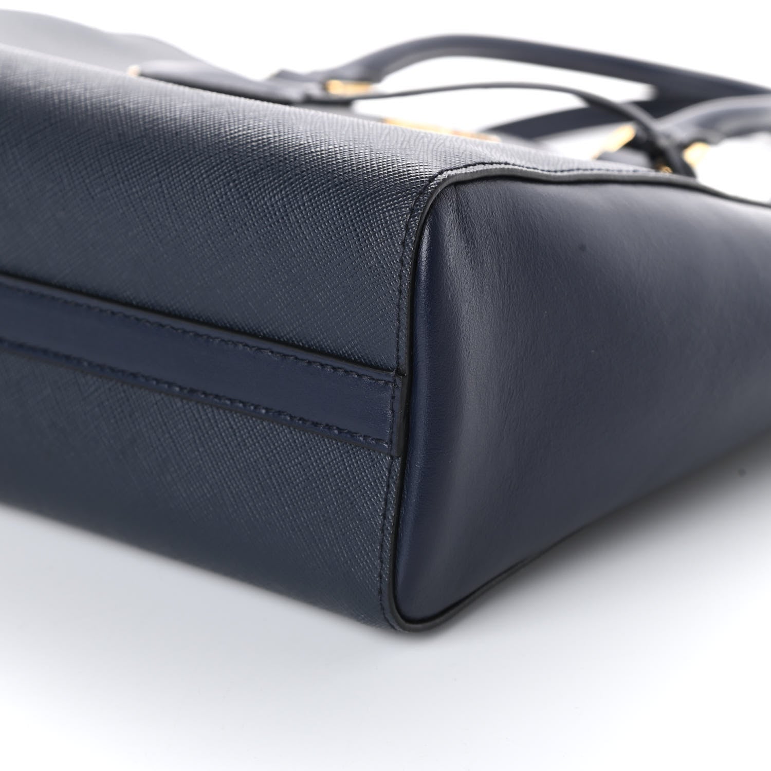 Prada Saffiano Soft Calfskin Small Zippered Tote Black 9 of 9