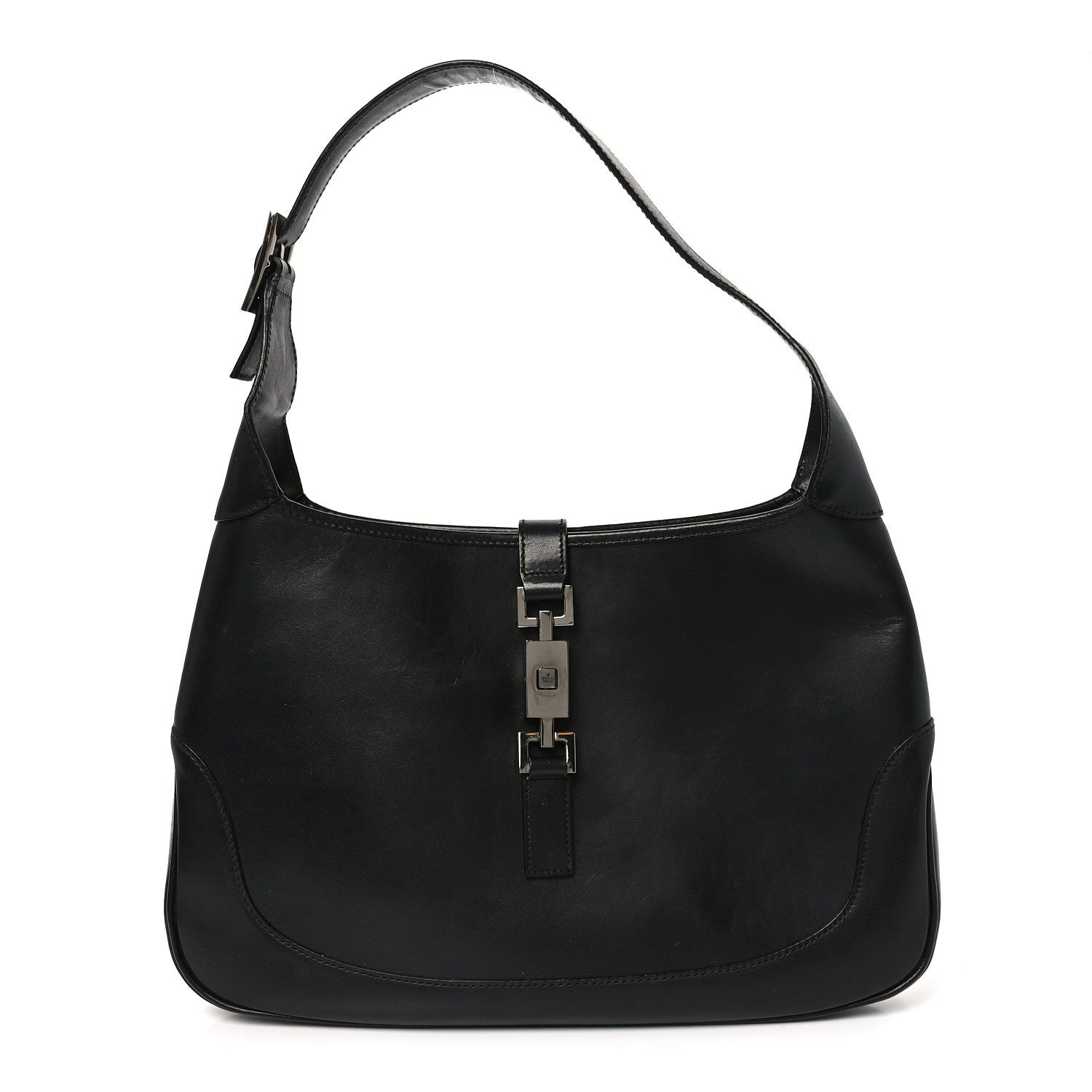 Gucci Calfskin Small Jackie O Hobo Black 1 of 9
