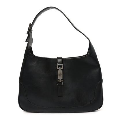 Gucci Calfskin Small Jackie O Hobo Black 1 of 9