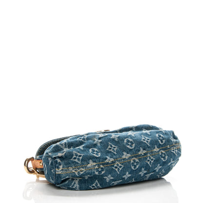 Louis Vuitton Monogram Denim Mini Pleaty Blue 4 of 8