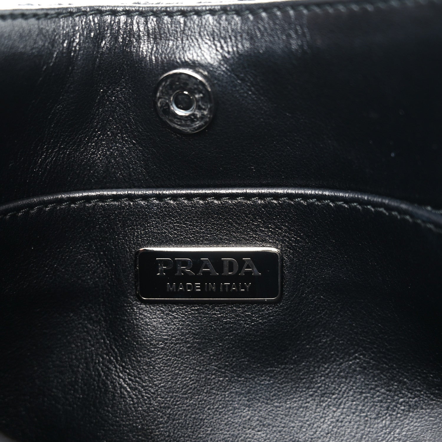 Prada Maglia Jacquard Cleo Shoulder Bag Black White 6 of 9