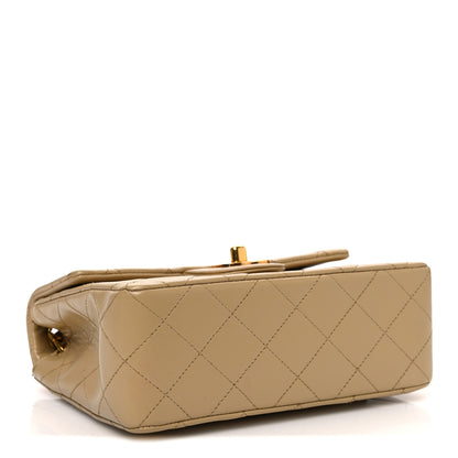 Chanel Lambskin Quilted Mini Square Flap Beige 4 of 13
