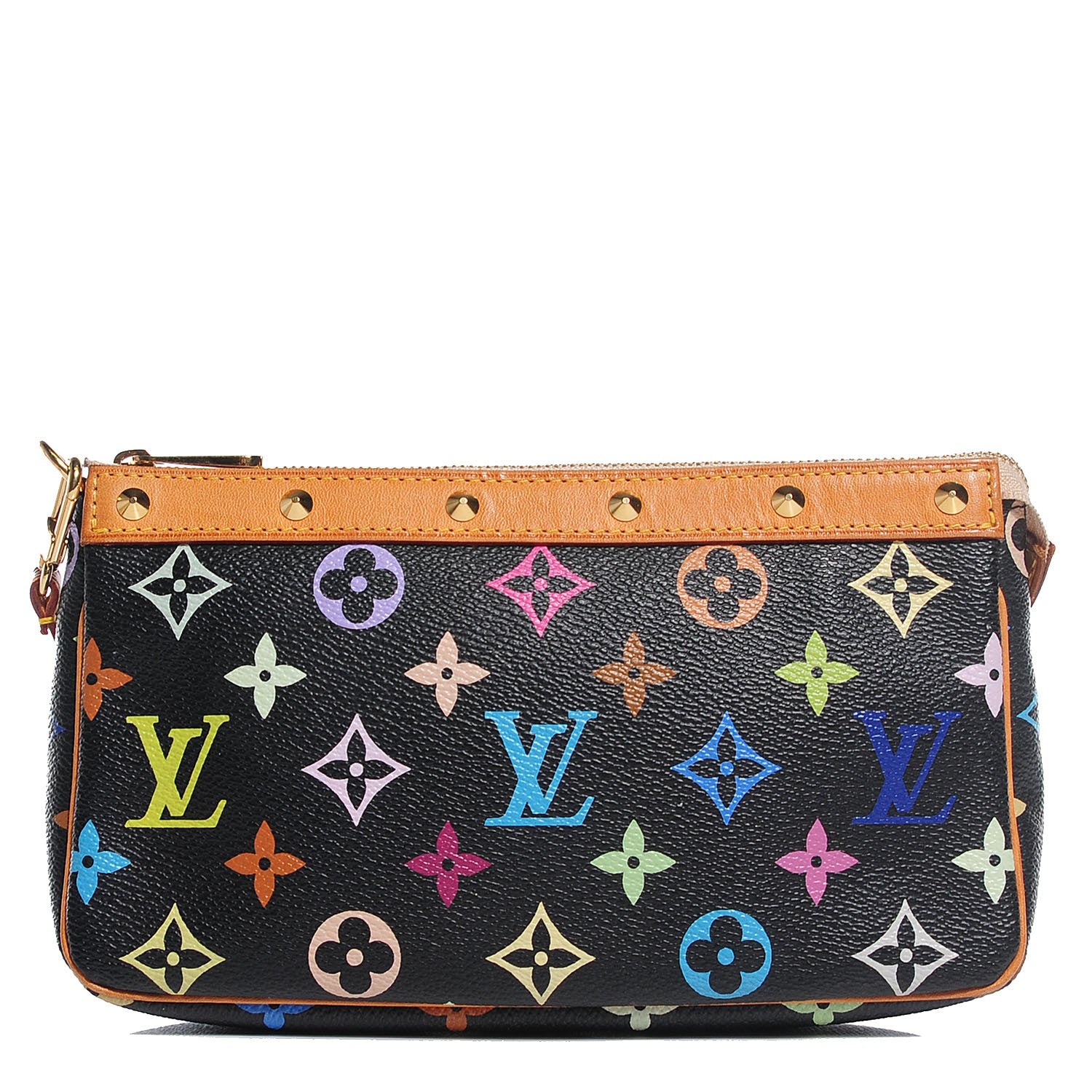 Louis Vuitton Monogram Multicolor Pochette Accessories Black 1 of 8