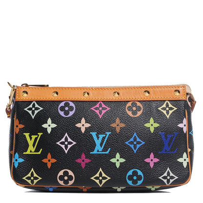 Louis Vuitton Monogram Multicolor Pochette Accessories Black 1 of 8